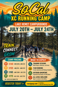 SoCal XC Running Camp 2026 home