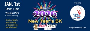2026 NEW YEAR'S 5K & 1.5K Pup Strut logo
