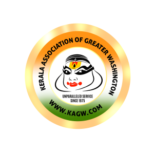 Kerala Association of Greater Washington (KAGW) 8K, 5K, & 1K logo