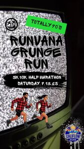 Runvana: A Totally 90s Grunge Run 5K, 10K, Half Marathon logo