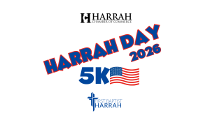 Harrah Day 5K First Baptist Church logo