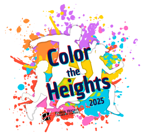Color the Heights 2025 Fun Run logo