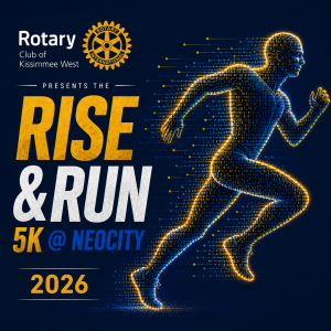Rotary Club of Kissimmee West presents the Rise & Run 5K @ NEOCITY