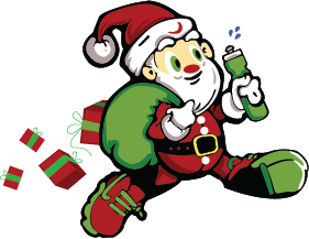Santa Hustle Race Series Template logo