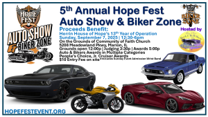 5th Annual Hope Fest Auto Show & Biker Zone homepage