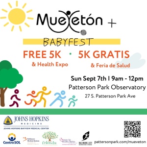 Mueveton + BabyFest 5K logo