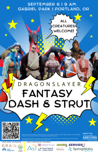 Dragonslayer Fantasy Dash and Strut home