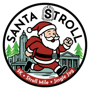 Park Ridge Santa Stroll 5k - Stroll Mile - Jingle Jog logo