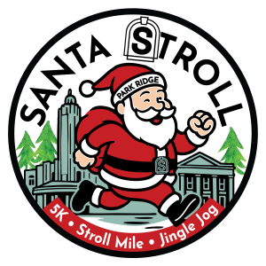 Park Ridge Santa Stroll 5k - Stroll Mile - Jingle Jog logo