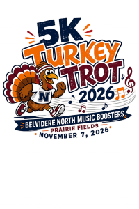 Turkey Trot 5K / Belvidere North Music Boosters logo