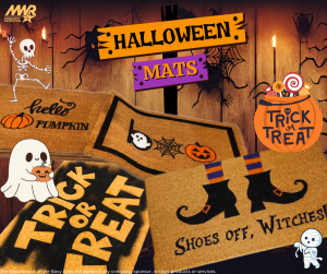 Halloween Doormats home