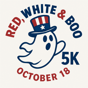 Red, White, and Boo 5K logo