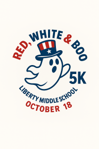 Red, White, and Boo 5K logo
