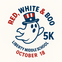 Red, White, and Boo 5K logo