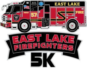 2027 East Lake Firefighters 5K Presented by Fran Haasch Law Group logo