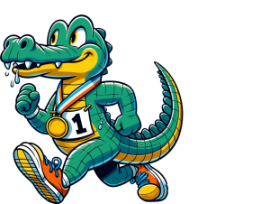 The Gator Chase 5K logo