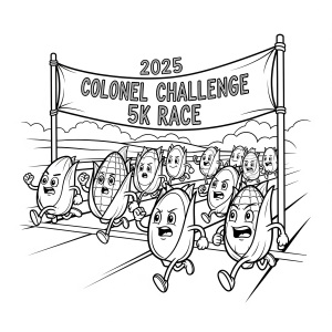 Colonel Challenge 5K Run logo
