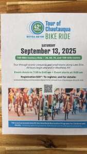 42nd Annual Tour of Chautauqua Bike Ride home