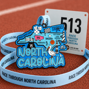 Race Through North Carolina 1M, 5K, 10K, 13.1, 26.2 logo
