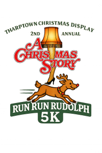 Tharptown Christmas Display 2nd Annual Run Run Rudolph 5k logo