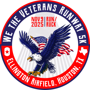 We the Veterans Run/Ruck the Runway 5k logo