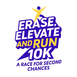 Erase, Elevate, & Run 10K and 1 Mile Walk Run logo