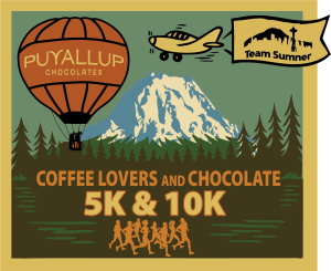 Coffee Lovers and Chocolate Lovers 5K & 10K logo
