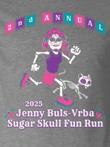 Jenny Buls Vrba Sugar Skull Halloween Fun Run 5k home