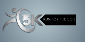 Calvary 5K Trail Run "Run for the Son" logo