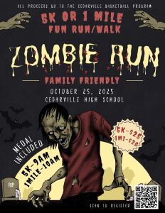 Zombie Fun Run 5k or 1mile home