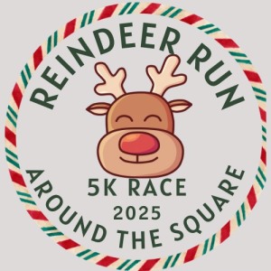 Reindeer Run Around the Square logo