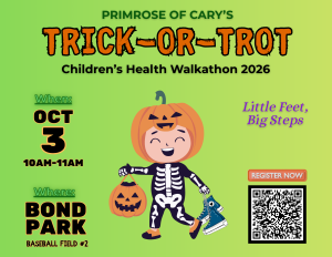 Primrose of Cary's 2nd Annual Trick-or-Trot: Children's Health Walkathon