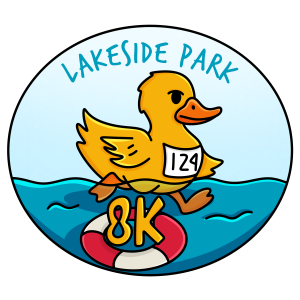 Lakeside Park 8k Run/Walk logo