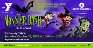 Tri-County YMCA Monster Dash 5K Run/Walk home