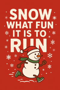 Snow What Fun it is to Run - Night Glow 5K, 10K, 1 Miler, Kids Dash logo