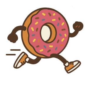 Donut to Donut Fun Run 2025 logo
