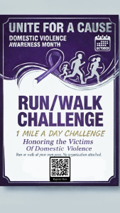 One Mile a Day for Domestic Violence Awareness home
