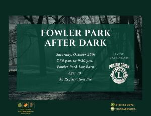 Fowler Park After Dark homepage