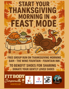 Turkey Day FEAST MODE Fun Run/Walk 5K logo