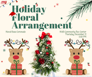 Holiday Floral Arrangement: Petals and Pines home