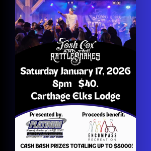 Josh Cox and the Rattlesnakes & Cash Bash homepage