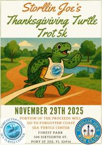 Strollin Joe Thanksgiving Turtle Trot 5k home
