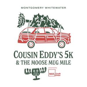 Montgomery Whitewater's Cousin Eddy's 5K & Moose Mug Mile Fun Run logo