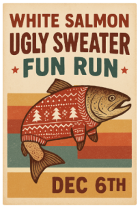 White Salmon Ugly Sweater Fun Run logo