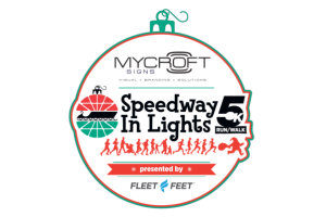 Speedway in Lights 5K logo