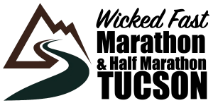 WICKED FAST MARATHON & HALF MARATHON TUCSON, ARIZONA logo