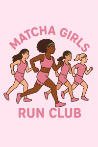 PINK MATCHA GIRL RUN home