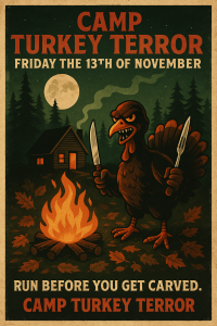 Camp Turkey Terror: After Dark- Friday the 13th  Turkey Trot: 5K. 10K. Half Marathon homepage
