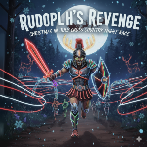Rudolph's Revenge: A Christmas in July Night Run! logo