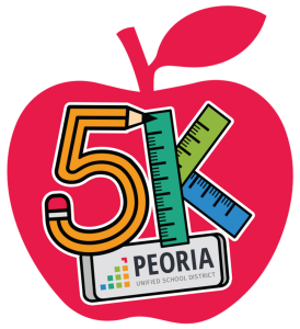 Peoria Unified School District 5k Fun Run and Walk logo